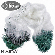 Сеть одностенная KAIDA(XXX) 1,8*60, тонущий шнур, яч. 55 (арт. А2-55)