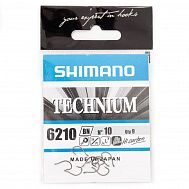 Крючки "Shimano Technium", арт. 6210 №10, в уп. 9 шт.