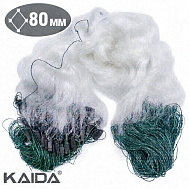 Сеть одностенная KAIDA(XXX) 1,8*60, тонущий шнур, яч. 80 (арт. А2-80)