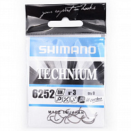 Крючки "Shimano Technium", арт. 6252 №6, в уп. 8 шт.