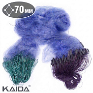Сеть одностенная KAIDA(XXX) 1,8*60, синяя леска, тонущий шнур, яч. 70 (арт. C2-70)
