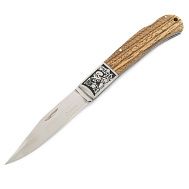 Нож складной "Олень", сталь 65X13, чехол,  арт. 3017