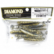 Виброхвост "Diamond" Easy Shiner 4.0", 10 см, цвет #418, уп. 7 шт.