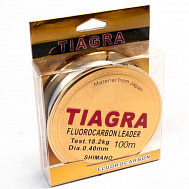 Леска "Tiagra Fluorocarbon" 100 м, диаметр 0,30 мм, нагрузка 15,2 кг