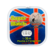 Леска Sneck "Super Match" 30 м., диаметр 0,18, 5 кг.