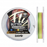 Шнур плетеный DAYO "Fly Butter" 100 м, диаметр 0,28 мм, тест 16 кг