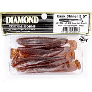 Виброхвост "Diamond" Easy Shiner 3.5", 8 см, цвет EA#01, уп. 8 шт.