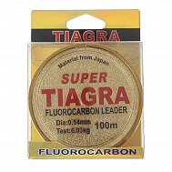 Леска "TIAGRA" Fluorocarbon 100 м, диаметр 0,14 мм, 6 кг