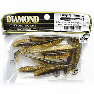 Виброхвост "Diamond" Easy Shiner 4.0", 10 см, цвет #417, уп. 7 шт.