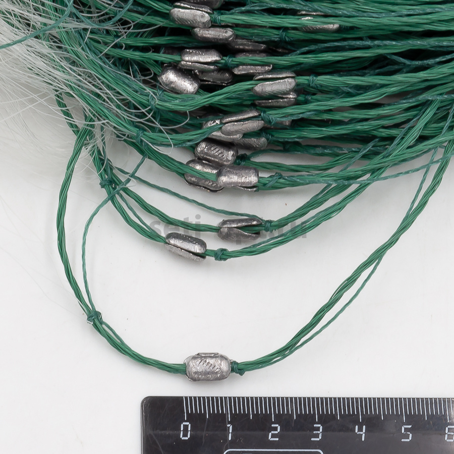 Сеть трехстенная 3*80 м, свинец грузила, яч. 70 мм (арт. N70)
