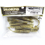 Виброхвост "Diamond" Easy Shiner 3.0", 7 см, цвет #102, уп. 10 шт.