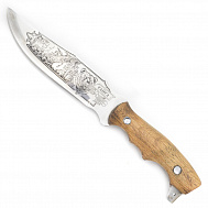 Нож охотничий "Тайга", сталь 65X13, чехол, пр-во г. Кизляр