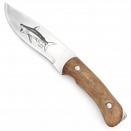 Нож охотничий "Акула-2", сталь 65X13, чехол, пр-во г. Кизляр