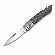 Нож складной "ИРТЫШ", сталь 40X13, 52HRC, чехол, арт. B620