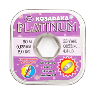 Леска Kosadaka "Platinum" 50 м, диаметр 0,135 мм, 2 кг