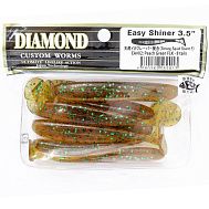 Виброхвост "Diamond" Easy Shiner 3.5", 8 см, цвет EA#02, уп. 8 шт.