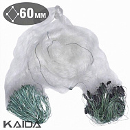 Сеть трехстенная "KAIDA(XXX)" 1,5*40 леска, тонущий шнур, яч 60 (арт. T-60) Сеть трехстенная "KAIDA(XXX)" 1,5*40 леска, тонущий шнур, яч 60 (арт. T-60)