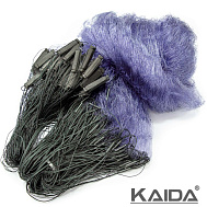 Сеть одностенная 1,8*60 м, синяя леска 0,30 мм, тонущий шнур, яч. 70 мм (арт. D70)