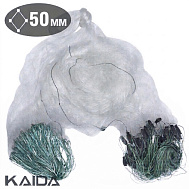 Сеть трехстенная KAIDA(XXX) 1,8*40, тонущий шнур, яч. 50 (арт. T2-50)