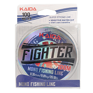 Леска KAIDA "Fighter", 100 м., диаметр 0,50, тест 20,52 кг.