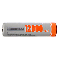Литиевый аккумулятор 18650 "Hangliang" 12000 mA/h, 4.2V серо-оранжевый, 1 шт.
