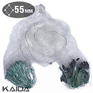 Сеть трехстенная KAIDA(XXX) 1,8*40, тонущий шнур, яч. 55 (арт. T2-55)