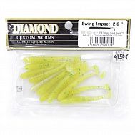 Виброхвост "Diamond" Swing Impact 4.0", 10 см, цвет PAL#12, уп. 6 шт.