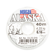 Леска Morgan "ALASKA" 40 м, диаметр 0,16 мм, 4,25кг