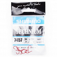 Крючки "Shimano Technium", арт. 7457 №12, в уп. 9 шт., цвет черный