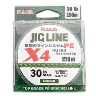 Шнур плетеный KAIDA "Jig Line" 150 метров, 4-х жильный, зеленый
