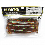 Виброхвост "Diamond" Easy Shiner 4.0", 10 см, цвет EA#02, уп. 7 шт.